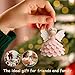 Explorinox DIY Crochet Angel Ornament Kit, Handmade Yarn Craft Set for Beginners, Christmas Tree Decoration, Crochet Doll Hanging Ornament, Holiday Gift for Adults(Pink)