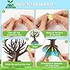 WATINC Earth Day Tree Craft Kits - Make Your Own Environmental Day Trees Decoration, DIY Earth Accessories Party Holiday Celebration Craft Supplies Home School Educational Activity for Kids (16 Pack) #2