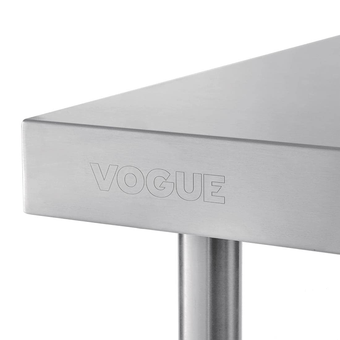 Vogue Table de préparation commerciale en acier inoxydable 900 x 900 x 600 mm