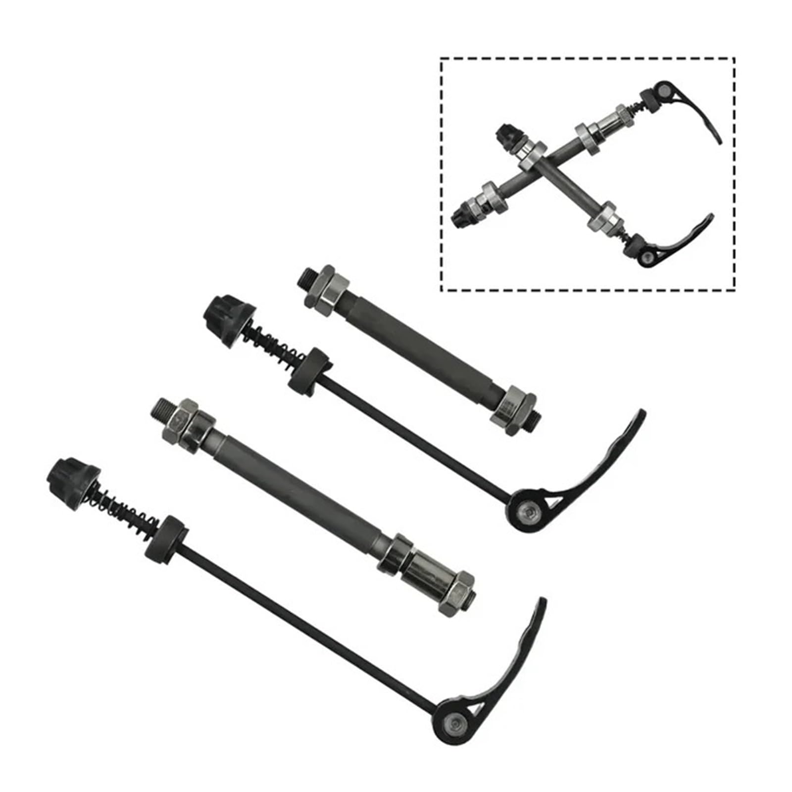 Kit per strumenti di riparazione biciclette 1 set di aste cave for mountain bike, aste a sgancio rapido anteriori e posteriori con cuscinetti, parti di accessori di ricambio for biciclette Utensili pe