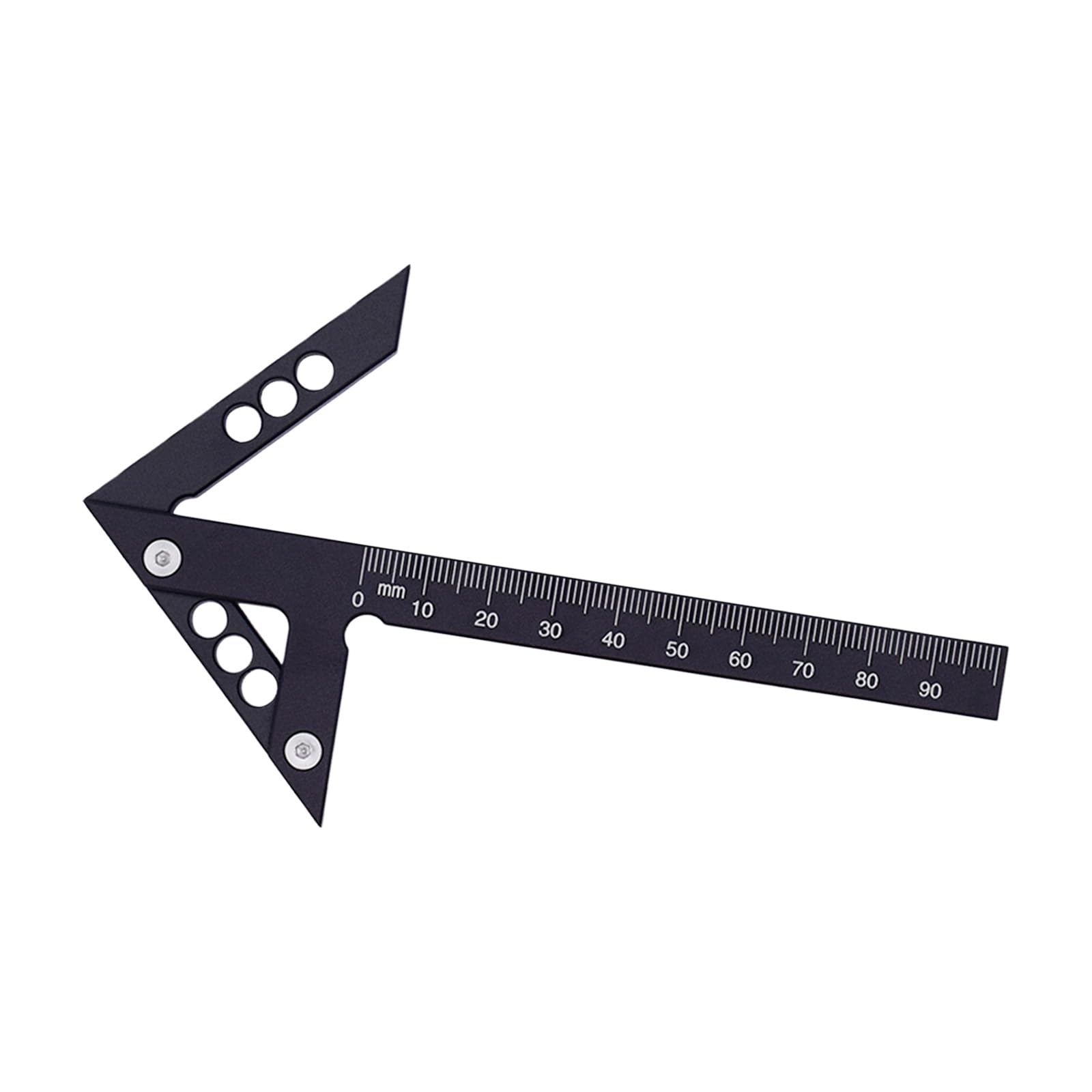 Zbiianxer Black Metric Professional Aluminum Marking Gauges Lightweight Woodworking Measuring Tool For Accurate & Angles Measurement Aluminum Mixture Woodworking Measuring King