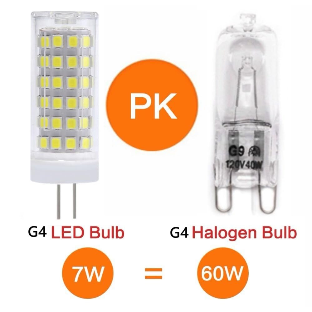 Bombillas LED G4 de 9W 230V, SMD 2835 súper brillante, no regulable, luz compacta de maíz (230V 9W-10 pcs/Blanco 6500K)
