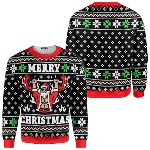 ACEPrints Christmas Sweatshirts for Men Women Polyester Crewneck Sweatshirt Women Men Xmas Shirt Sweatshirts - Image 5