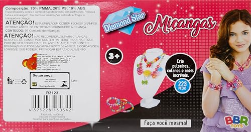 Kit Conjunto Miçangas, Médio, BBR Toys
