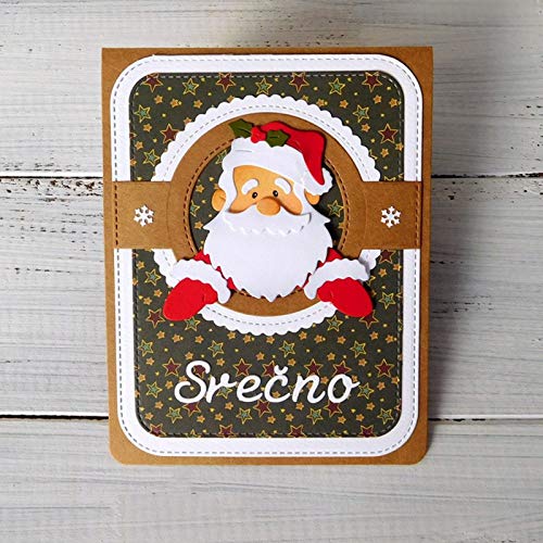 Metal Christmas Santa Claus Cutting Die - DIY Scrapbooking, Album & Craft Embossing Tool