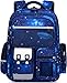 Amythe Schulrucksack Jungen 1-5 Klasse, 2025 Ergonomisch Rucksack Schule Kinder Schulranzen mit Reflektierend, Schultasche 6-12 Jahre Wasserabweisend 25L, Blau