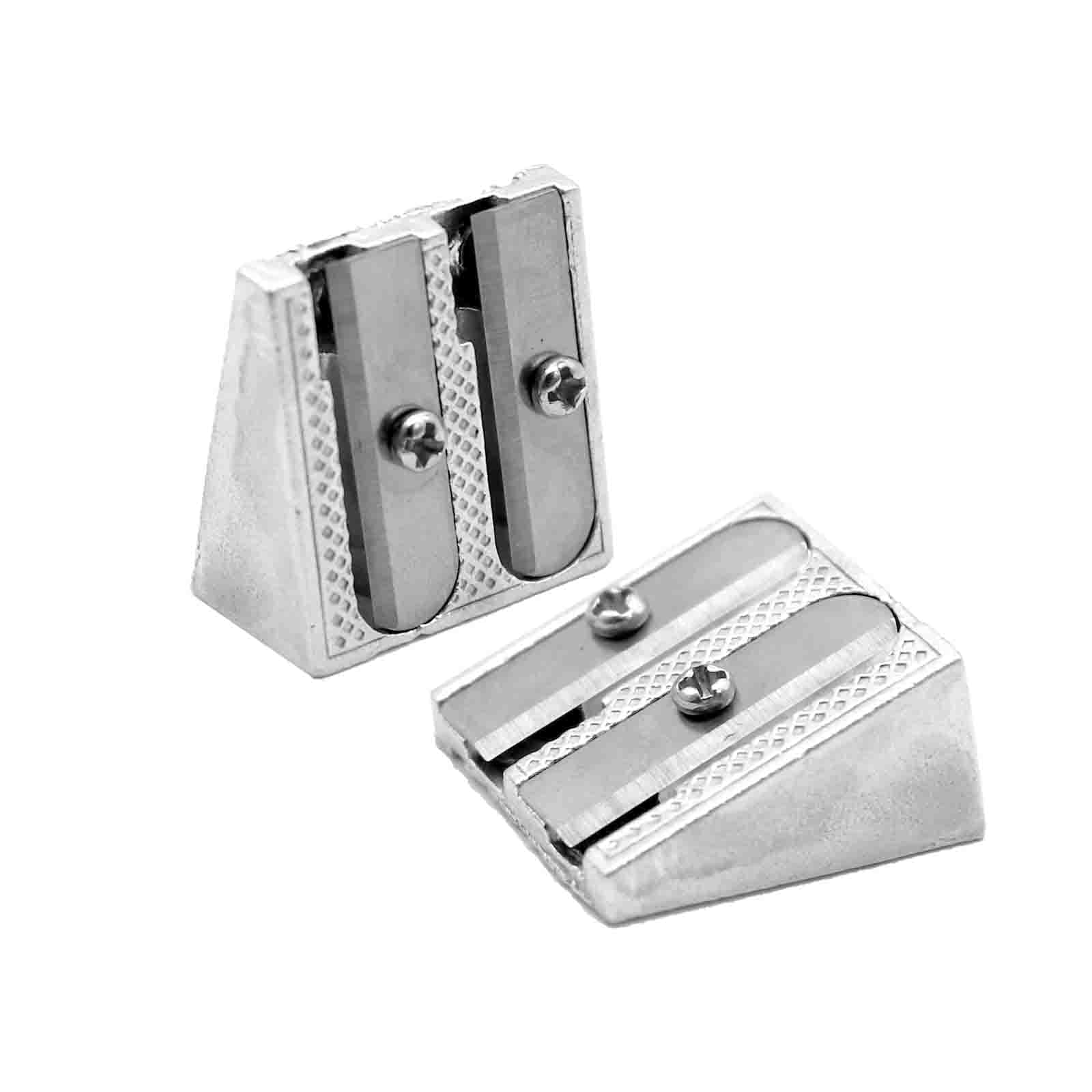 Taille-crayons Staedtler Lot De 2 - Aluminium, Trou Unique - Pour Crayons Jusqu'à 8,2mm Taille Crayon Avec Reservoir Maped