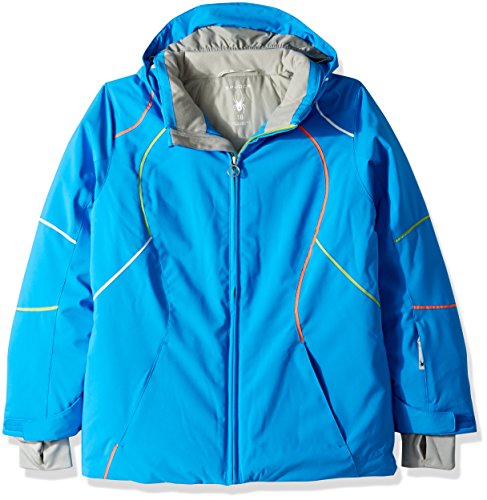 Spyder Girl's Tresh Ski Jacket, French Blue/Fresh/White, Size 10