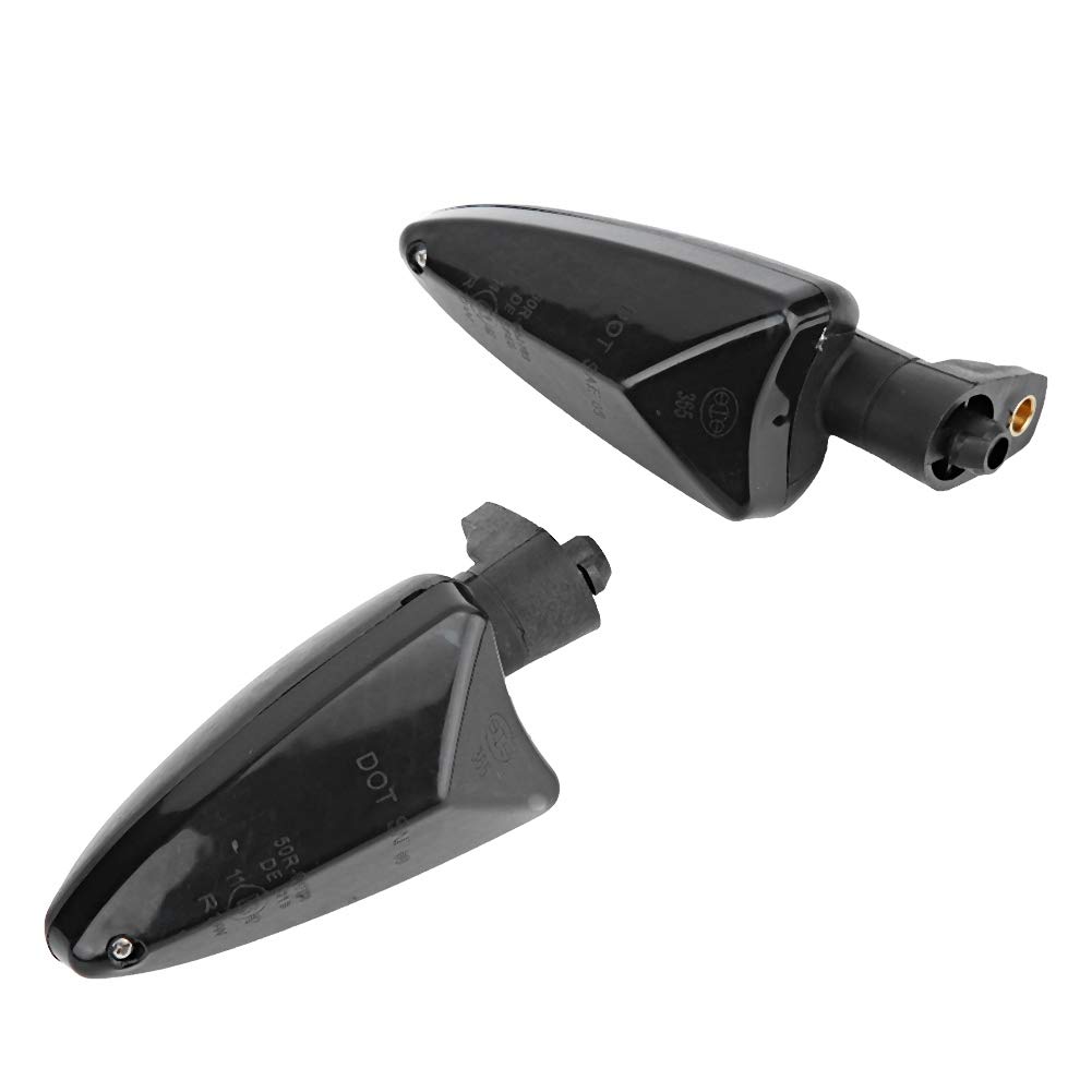 Turn Signal Lens SmokePowersports Turn Signal Assemblies,2Pcs Motorcycle Modification Motorcycle Turn Signal Light Indicator Lamp Fit for 675R