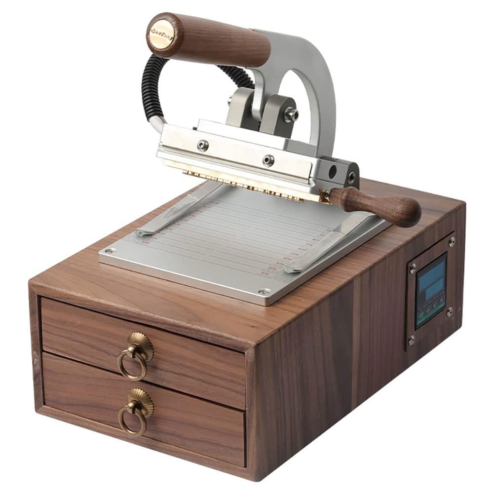 FHRKA Hot Foil Stamping Machine, Leather Bronzing Embossing Maker,Logo Stamp Branding Hot Pressing Embosser with Temperature Control