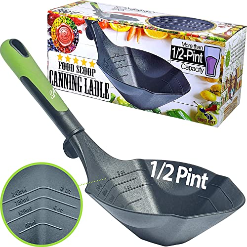 Supa-Ant-Canning-Ladle-Canning-Scoop-Large-Ladle-Large-Ladle-for-Canning-Large-Ladle-Spoon-Food-Scoop-Food-Scooper-tool-Canning-Supplies--Pint-Capacity-500F-Assembled-in-USA