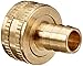 Parker Hannifin 90GH-12-8 Brass Garden Hose Fitting, 3/4" Swivel Female Garden Hose Thread x 1/2" Hose Barb