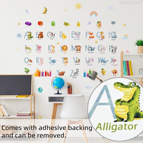 Vinilos Decorativos Infantiles Animal Alphabet 64 Pcs miniatura 3