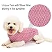SCIROKKO Turtleneck Small Dog Sweaters - Classic Cable Knitwear Winter Coat for Small Medium Dogs Male Female Puppy Dog Cold Weather Clothes Girls Boys, Light Pink, XS