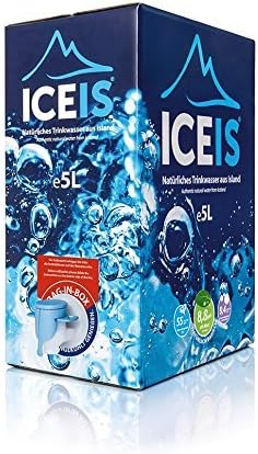 ICEIS - Natural Alkaline Water (pH 8.8) from a Glacier in Iceland - 5L.Box (Pack of 3)