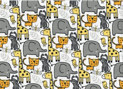 Fat Quarter Jungle Maize
