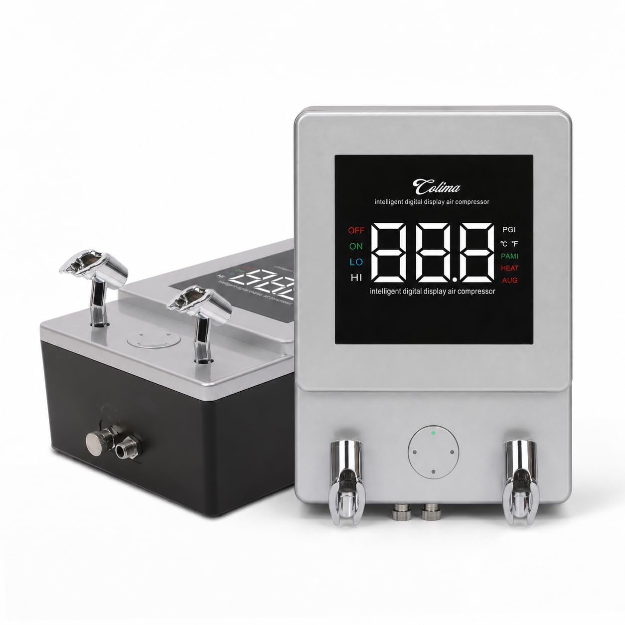 Compresseur aérographe professionnel intelligent – Mini compresseur haute performance avec affichage numérique intelligent, réglable de 0,5 à 30 psi, ultra silencieux pour aérographes haut de gamme