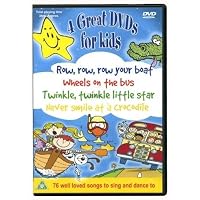 Kids DVD Collection. Row row row your boat, The Wheels on the Bus, Twinkle Twinkle Little Star & Never smile at a crocodile