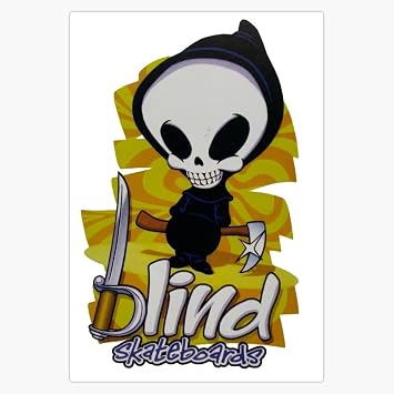 Blind Skateboards, Retro Skateboard Design Sticker Decal Laptop Car Window Vinyl 5"