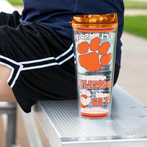 Image of Rico Industries NCAA College Double Wall Mayhem 16oz Or 20oz Tritan Tumbler W Lid
