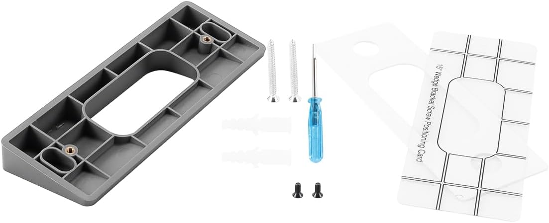 The angle doorbell bracket is compatible with video door phones and supports up/down and left/right direction adjustment (left/right adjustment).