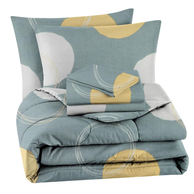 VAS COLLECTIONS Super Soft Glace Cotton King Size AC Comforter Wedding Gift Set (with Bag) for Double Bed with 1 Flat Bedsheet and 2 Pillow Cover Pastel Colours Grey and White (4PC Comforter Set) (B0CWH5914F) Amazon Price History, Amazon Price Tracker