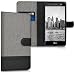 Produktbild kwmobile Wallet Case kompatibel mit LG X Power 2 - Hülle Kunstleder mit Kartenfächern Stand in Grau Schwarz