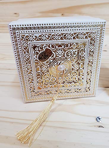 Boite à gâteau Forme Cadeau pour Mariage ou baptême x25 (Doré)