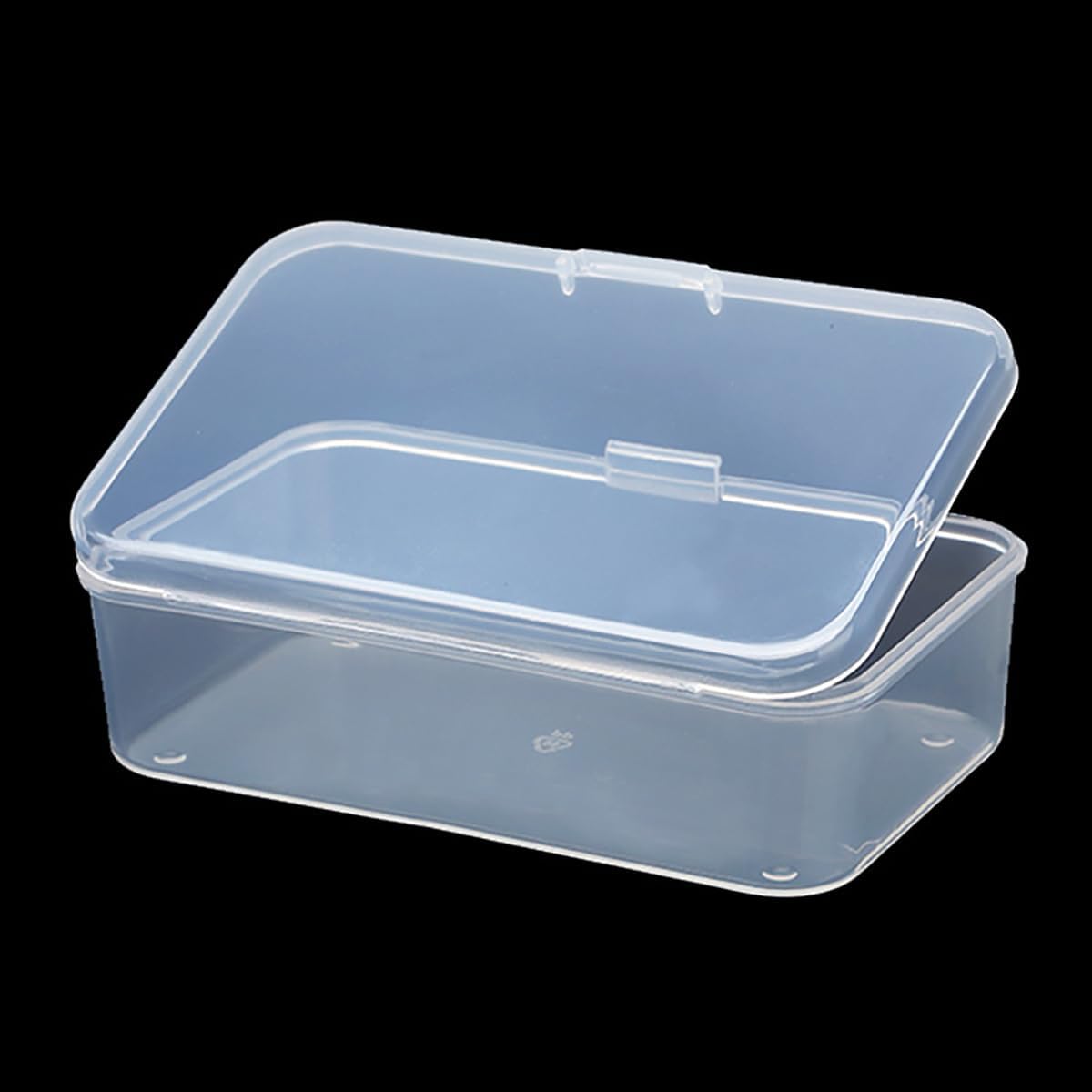 12 pcs Clear Plastic Box Containers (4.65" x 2.84" x 1.38 inch), Organizer Storage Box for Small items, Rectangular Storage Containers, Small Bead Organizer