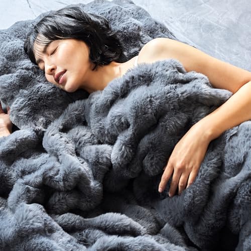 mofumofu �y�ɏ�ӂ�Ƃ�z���r�b�g�t�@�[���ѕz �u�����P�b�g �|���z�c�J�o�[ ���J�o�[ �{�b�N�X�V�[�c �~ �ӂ�ӂ� �������� �����x �ۉ� �I�[���V�[�Y�� �����z�c �Z�~�_�u�� �_�u�� OEKO-TEX�F�� (�_�[�N�O���[, S�E�Q��J�o�[3�_�Z