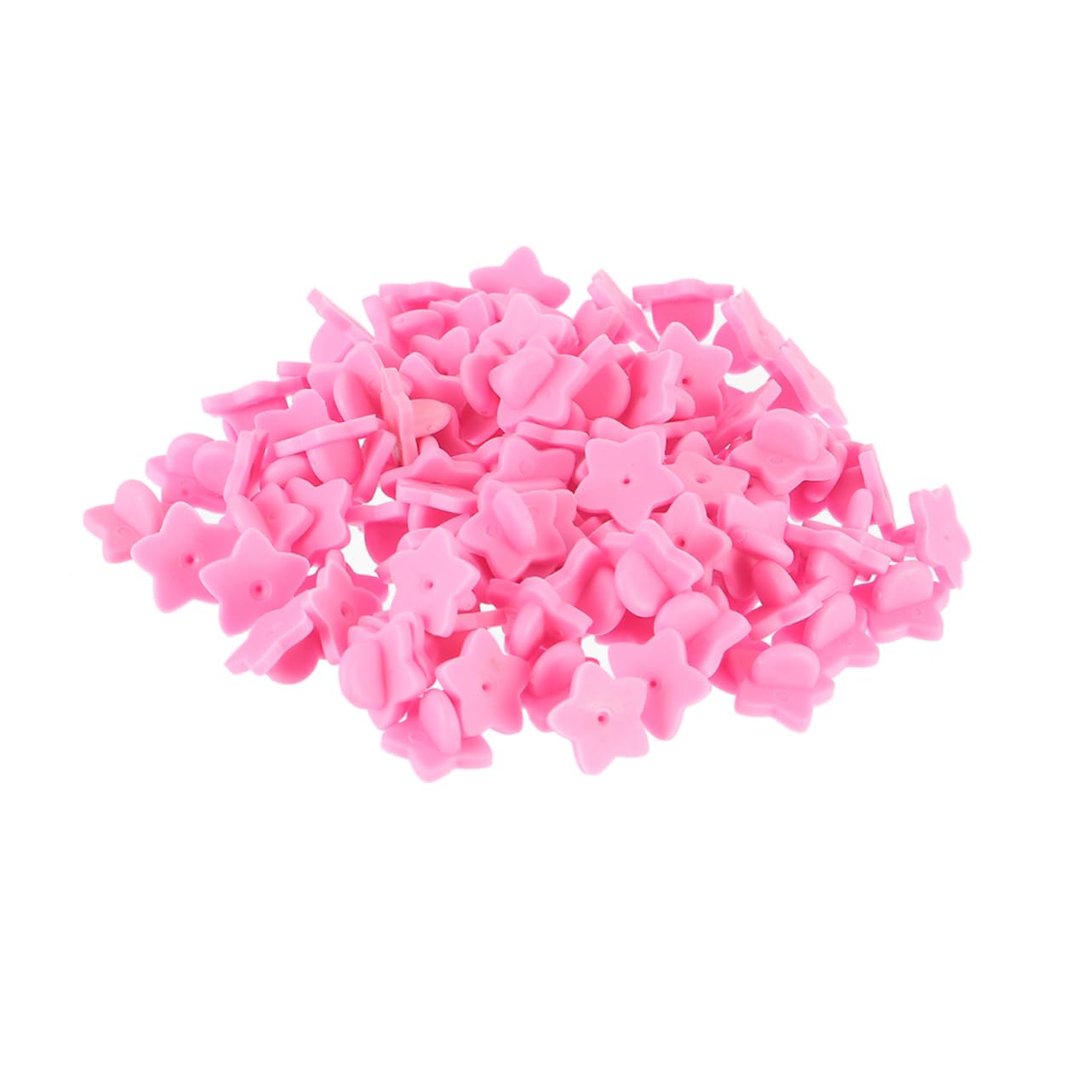 OSALADI 200Pcs Star Shape Rubber Pin Backs for Enamel Pins Butterfly Clutch Locking Caps for DIY Crafts Stylish Brooches Lapel Pins and Hat Badge Accessories