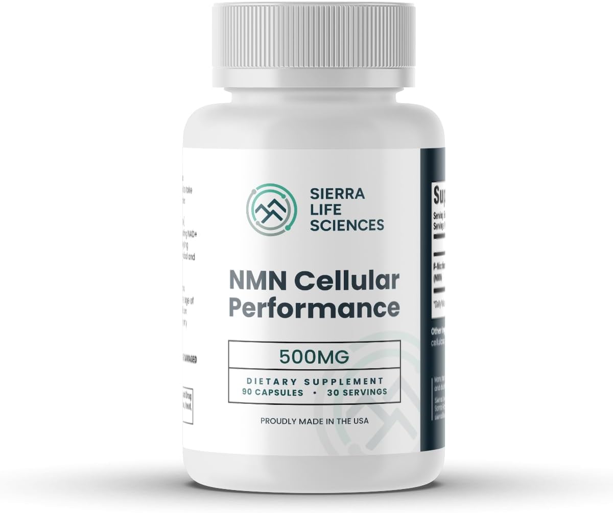 NMN Cellular Performance – 500mg Nicotinamide Mononucleotide for NAD+ Support, Cellular Energy & Recovery – Longevity & Performance Supplement – 90 Capsules (30 Servings)