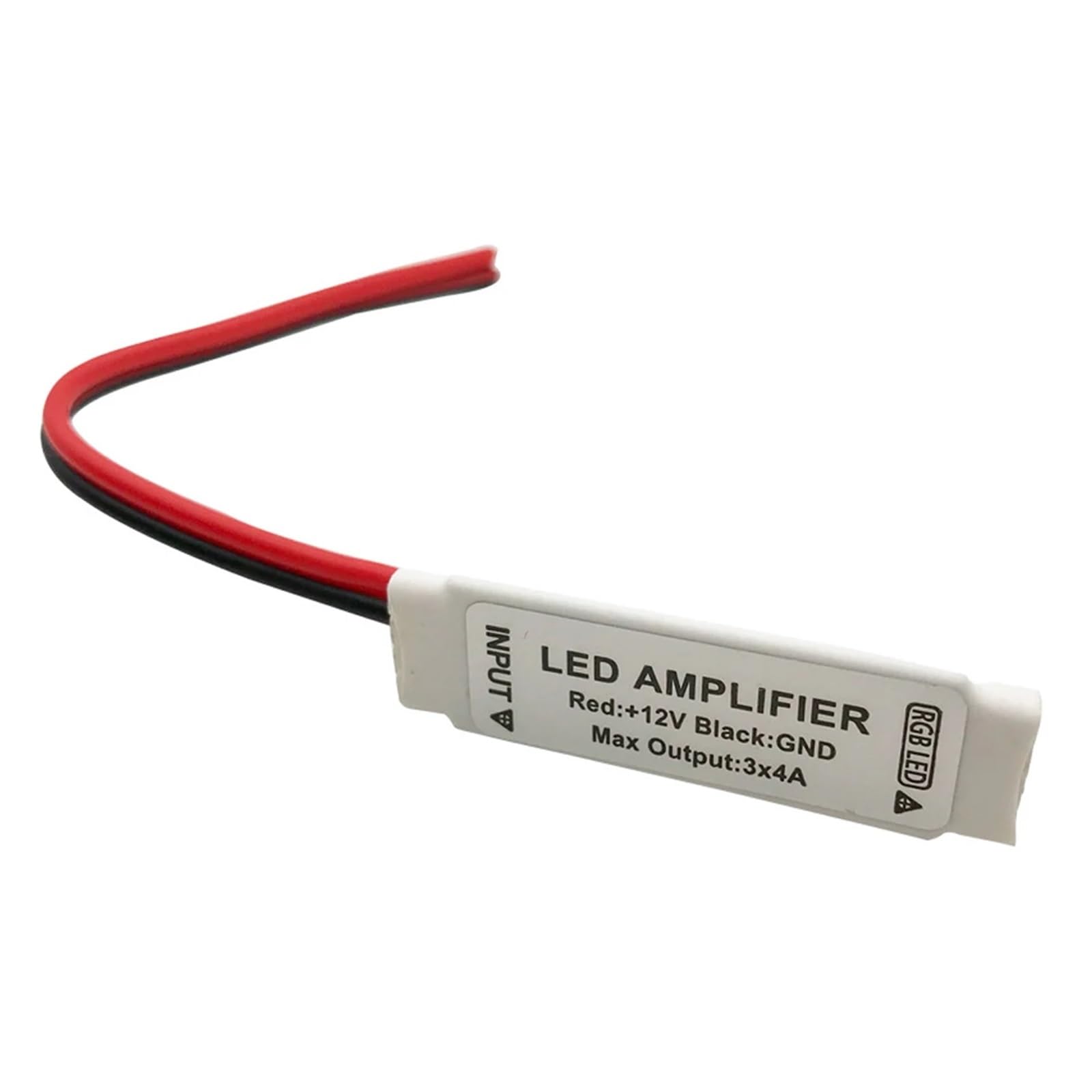10 szt. kontroler wzmacniacza LED RGB DC12V 12A odpowiedni do taśm świetlnych SMD 5050 3528