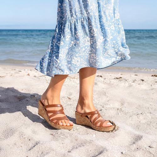 Image of DREAM PAIRS Women Platform Dressy Strappy Wedge Sandals