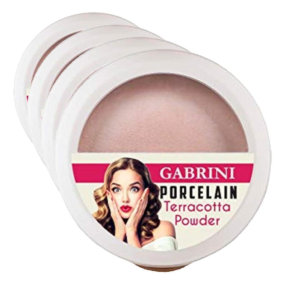 Gabrini Porcelain Terracotta Powder Pudra (No: 3) (4 paketi)