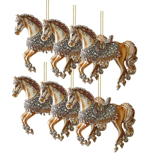 Pferd Weihnachten Ornament, Acryl Horse Lichtfänger Anhänger...