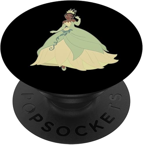 Disney The Princess and The Frog Tiana 10th Anniversary - PopSockets Grip and Stand for Phones and Tablets, Negro