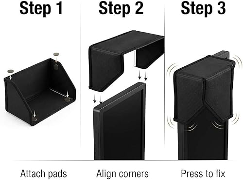 Miniatura 4 de QWORK Parasol con capucha para monitor de video LCD, parasol de cobertura integral de 7 pulgadas