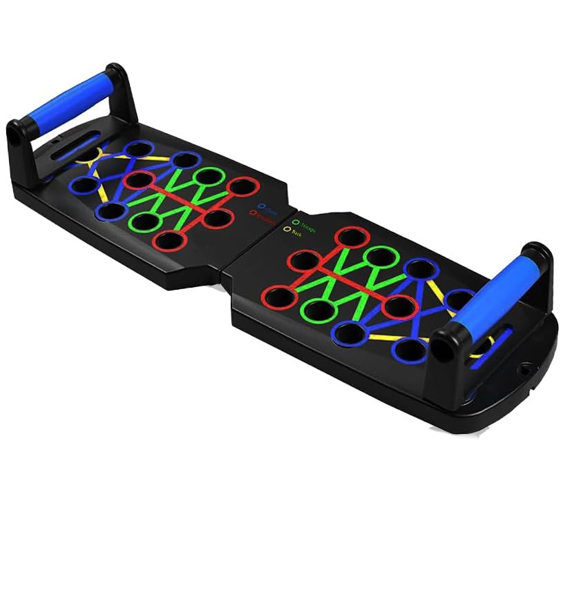 Faltbare Push-Up Liegestütz-Brett Set, Muskeltraining Bauchbrett mit...