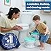 Bright Starts Disney Junior Stitch My Size Potty Training Toilet, Toddler Potty Chair with Flushing & Cheering Sounds, Removable Seat with Splash Guard & Handles, Ages 18+ Months, Up to 50 lbs