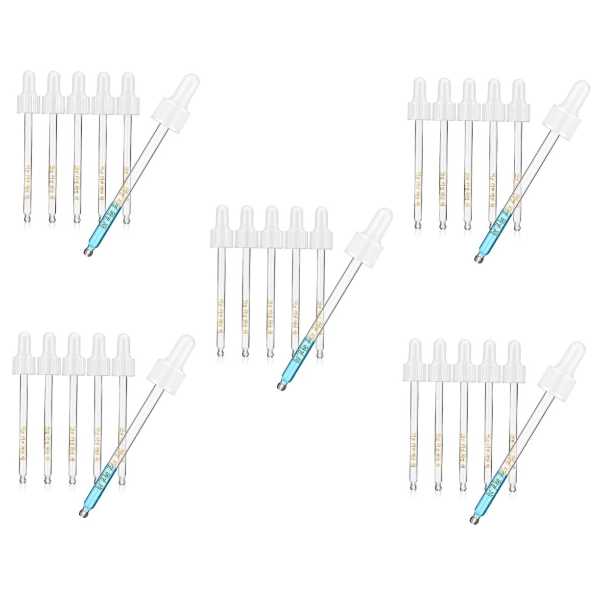 iplusmile 30stücke Glas Pipetten Mit Präzise Tropfer Für Ätherische Öle Laboranwendungen Und Kosmetik Robuste Und Klare Messpipetten Für Einfaches Dosieren
