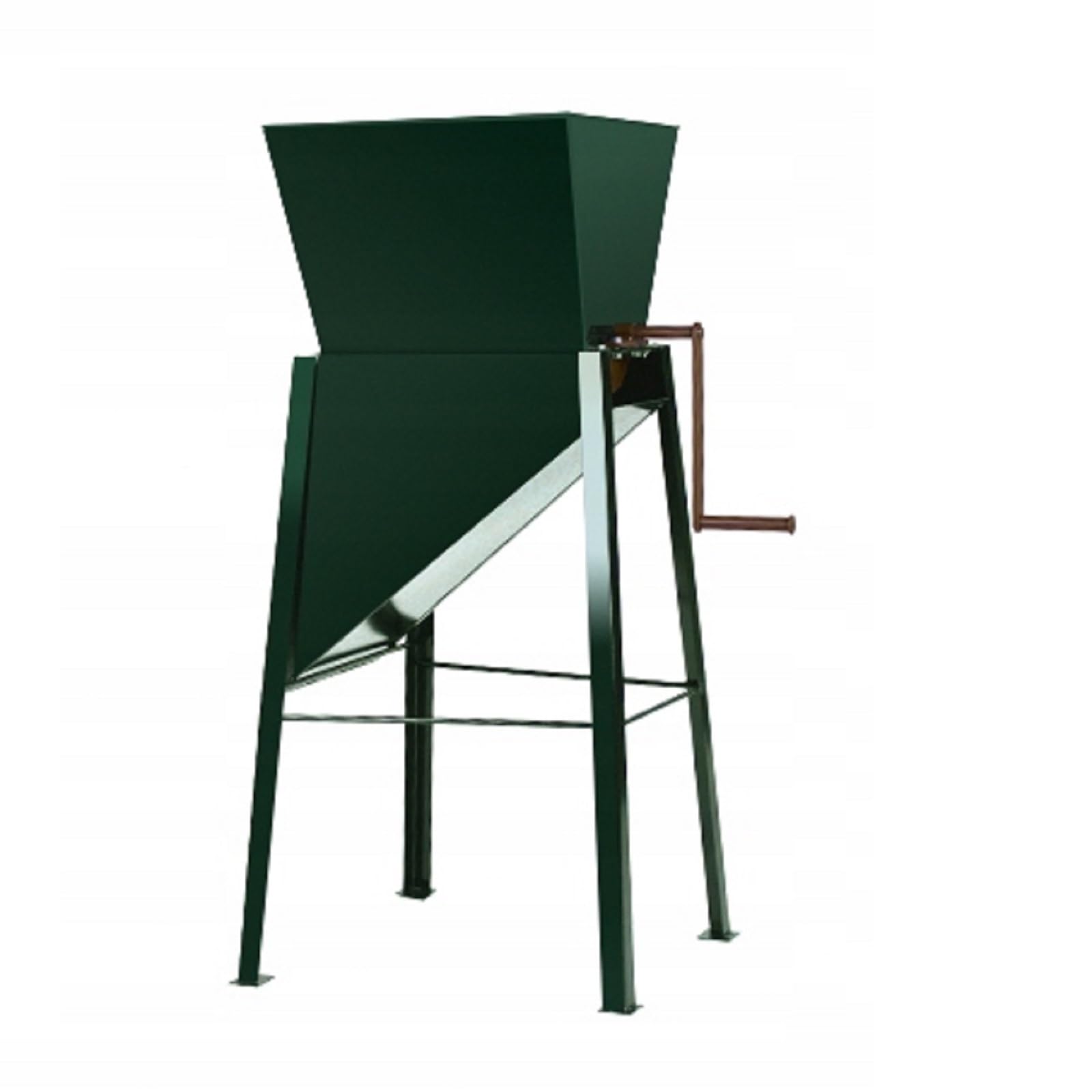 QLS Rübemühle mit Gestell für Rüben Möhren und Kartoffeln aus Stahl | Manuelle Futtermühle mit robuster Stahlkonstruktion, konische Trommel mit scharfen Schneidezähnen für schnelles Zerkleinern