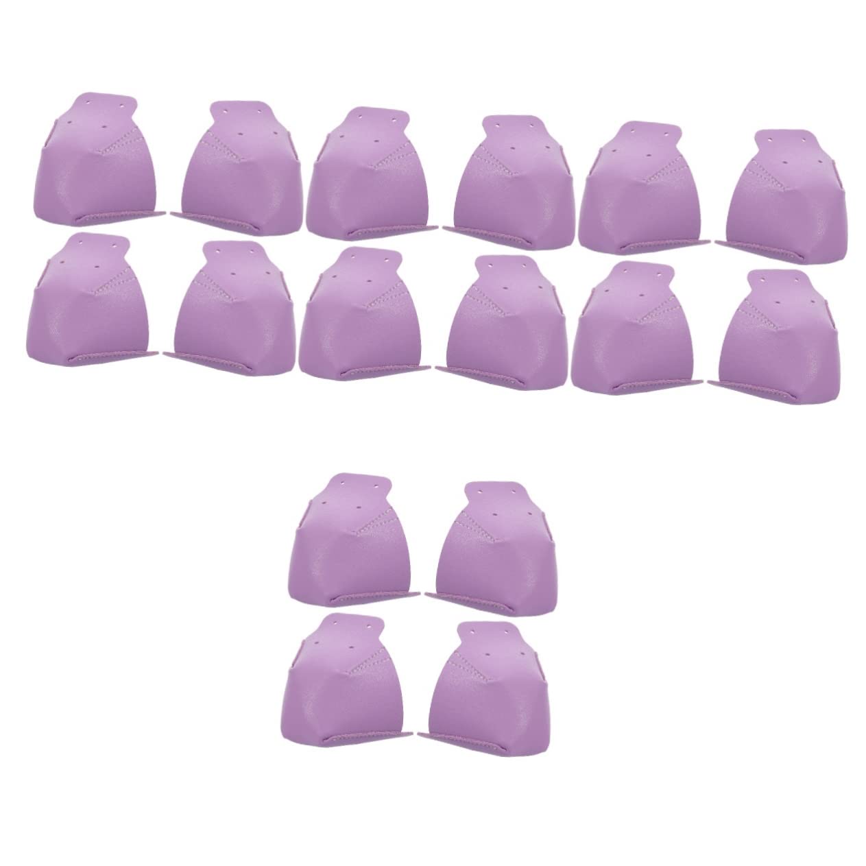 HEMOTON 4 Sätze Skate-Stiefel Zehe Schlittschuh-stiefelüberzüge Kappen Pads Schutzausrüstung Zum Skaten Schutzausrüstung Für Rollschuhlaufen Leder Violett 2 Paare * 4