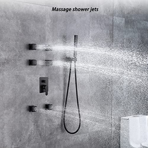 2 Inch Brass Shower Body Sprayer Jets For Bathroom Accessories Npt 1/2” Matte Black Dsj02Br02-B #TOP1
