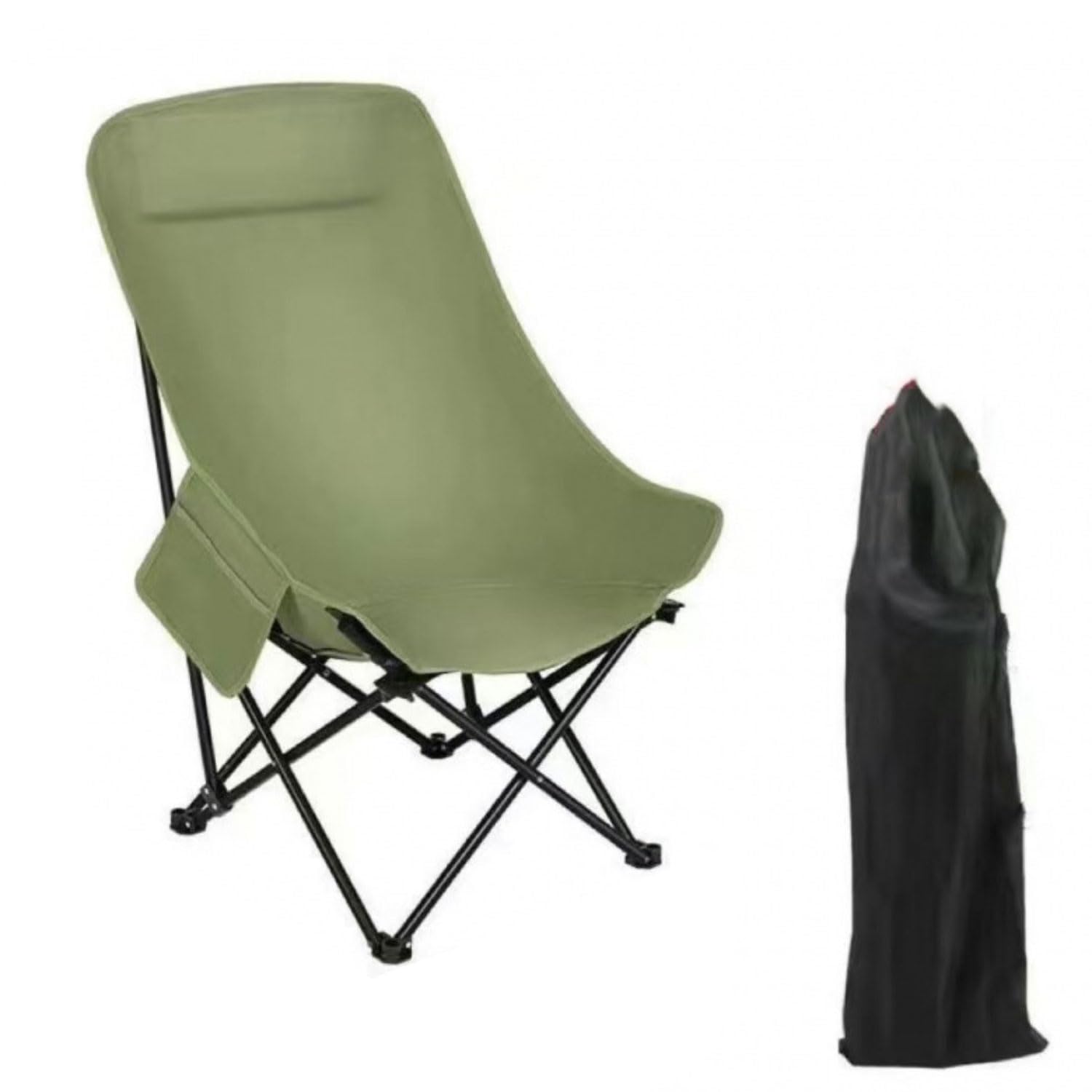 Chaise de camping pliante ultra robuste avec dossier réglable