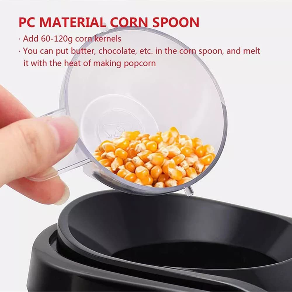 TRIDEO ๐๐ ๐๐๐๐๐ ๐๐๐๐๐๐๐๐ Mini Electric Popcorn Maker - Hot Air Popcorn Machine for Home|Oil-Free Snacks|Fast 2-Minute Popping|Compact & Portable Popper for Kids, Movie Nights & Parties 4