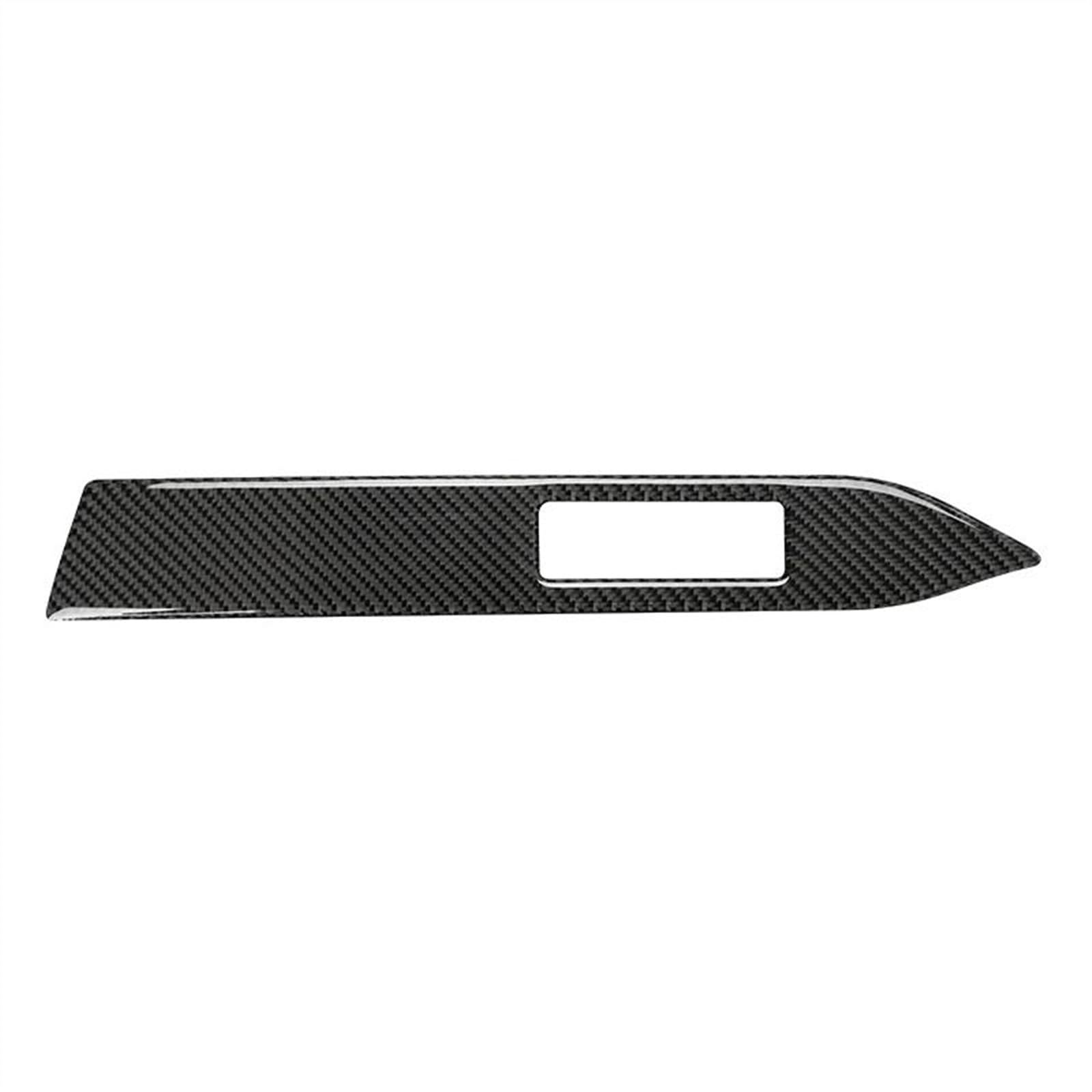 Carbon Fiber Car Dashboard Decoration Strip Sticker for Ford for Mustang 2015 2016 2017 2018 2019 2020 2021 Anti-dust(BIack RHD)
