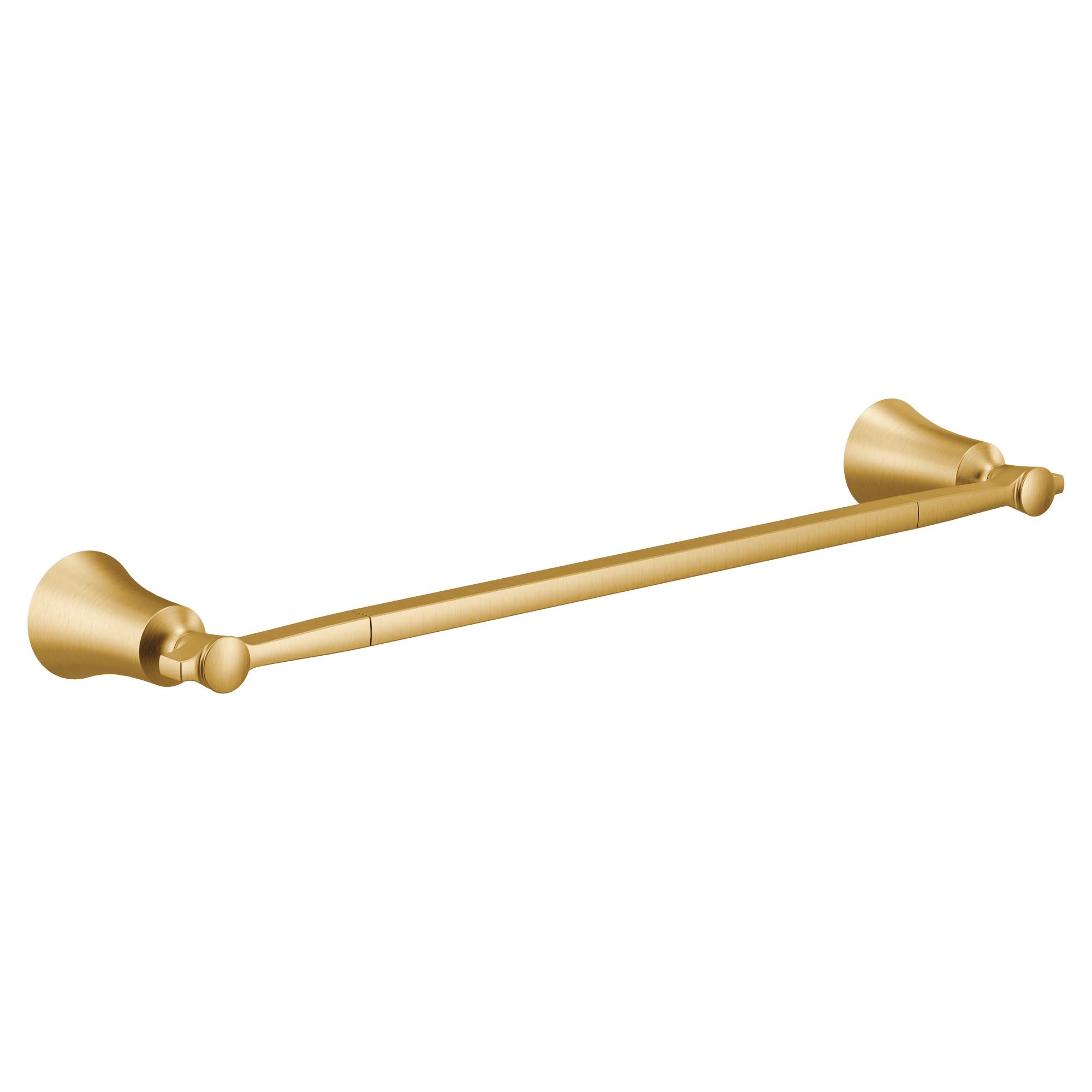 Moen YB0324BG Flara 24-Inch Single -Towel Bar, Brushed Gold