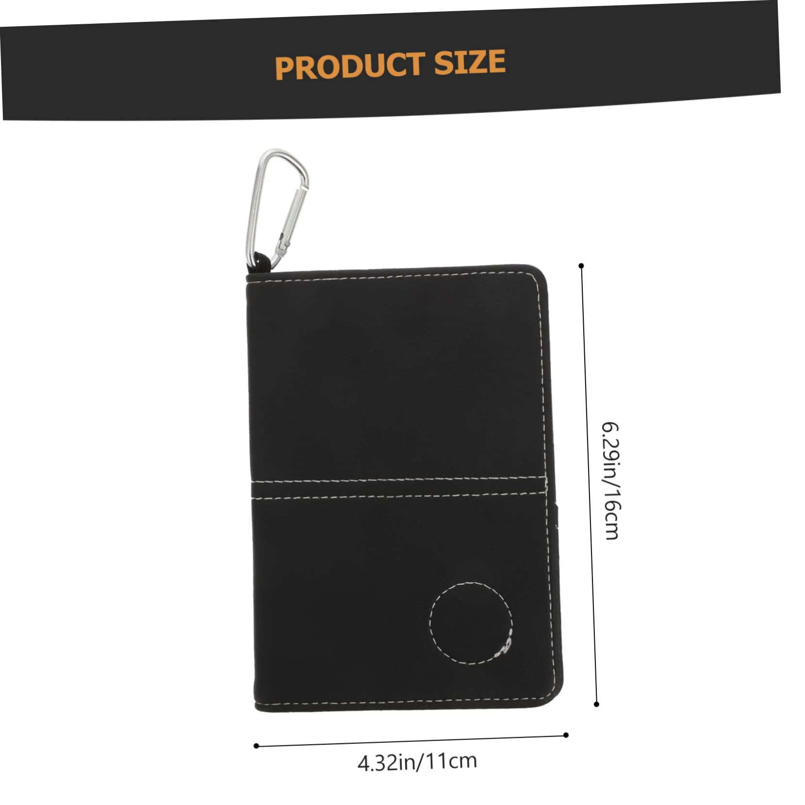 BRIGHTFUFU Stylish Golfing Recording Scorebook Pu Leather Compact Size Scorecards from Sweat and Scratches