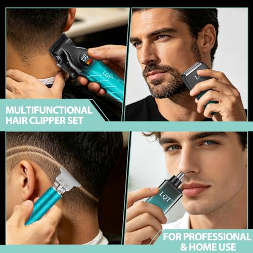 Image of Men's Professional Cordless Hair Clippers & Trimmer Kit
